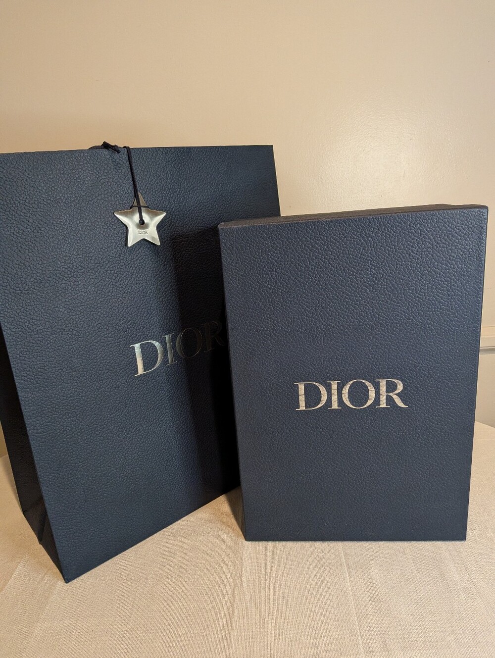 Dior Empty Gift Shoes Box and Dior Shopping Bag